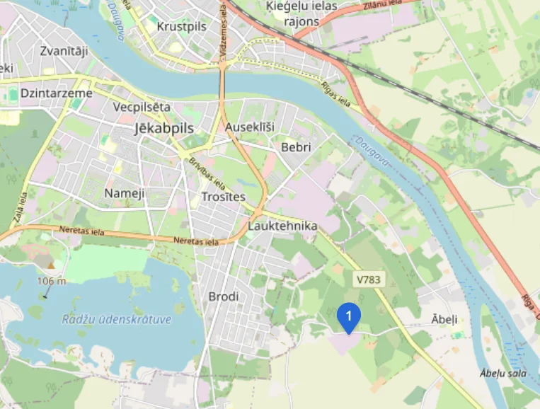 Kartes izgriezums — vietturis